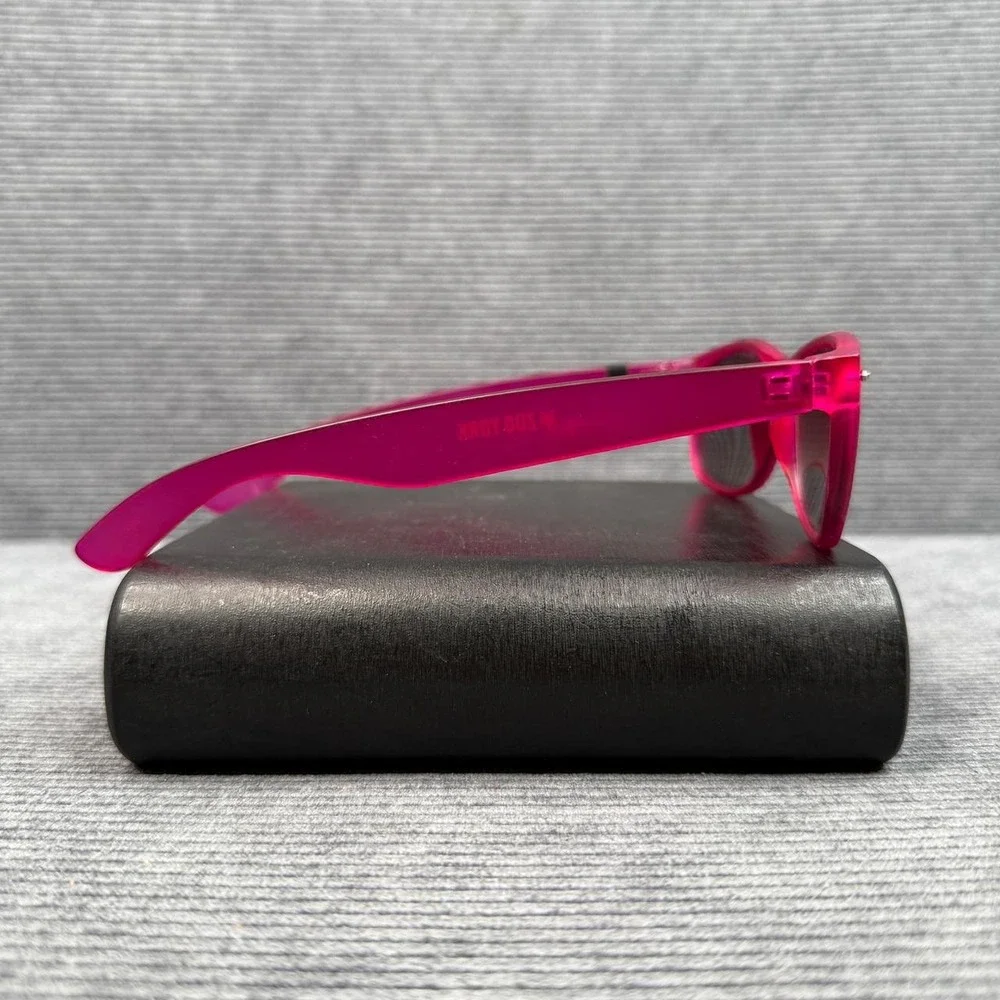 Zoo York Sunglasses Pink Translucent Frames Blue Mirrored Lens 20050-822650 Y2k